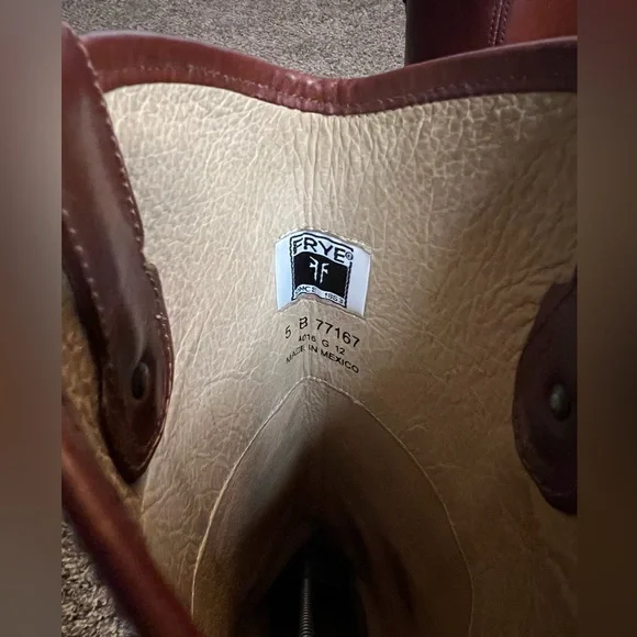 FRYE “Mellissa” Whiskey Leather Boots 5 - Picture 10 of 11